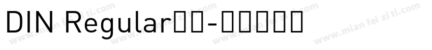 DIN Regular字体字体转换